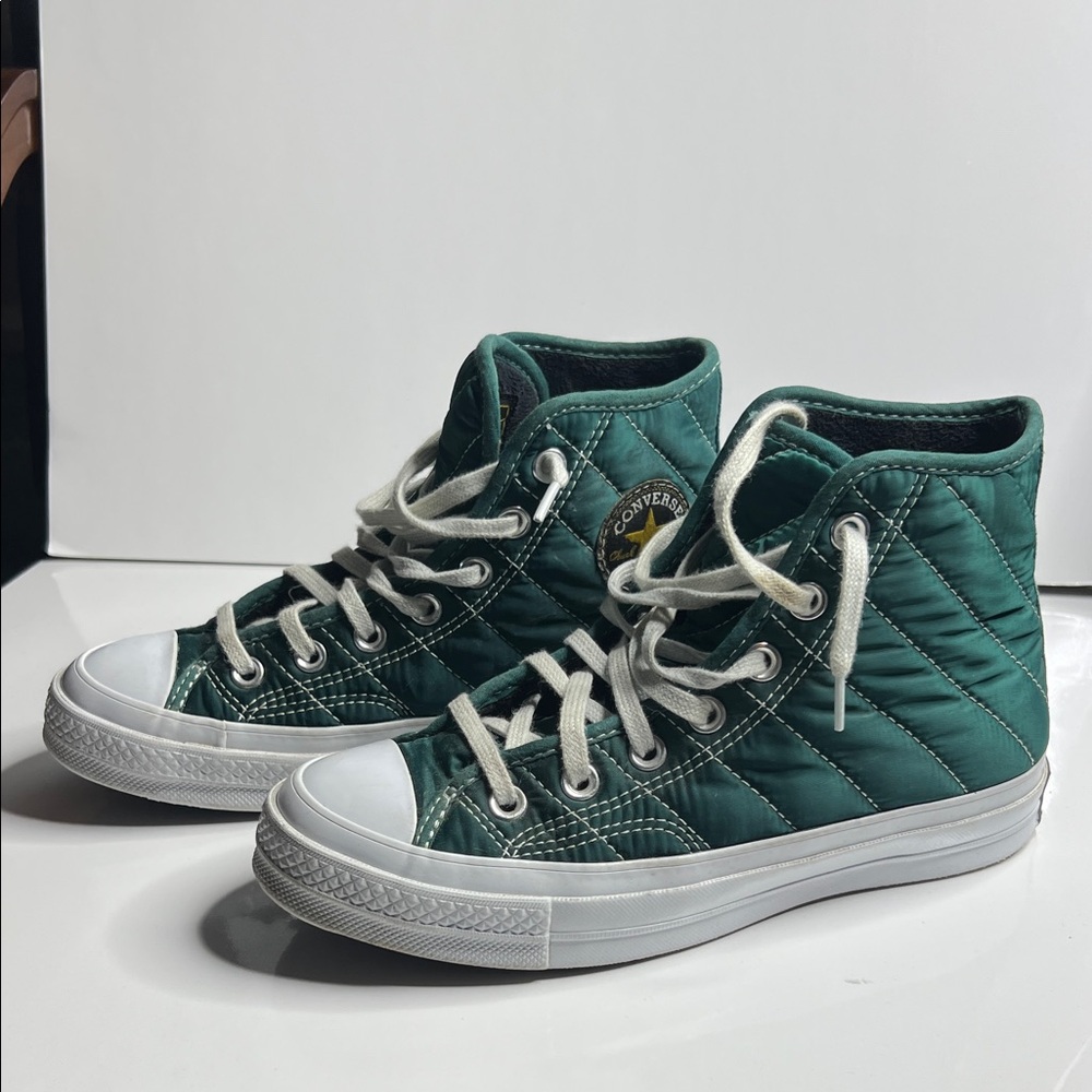 Converse Women's Quilted Green High-Tops